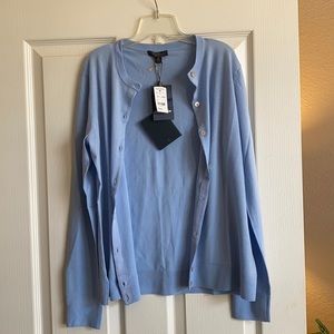 Brooks Brothers baby blue cardigan, Golden Fleece